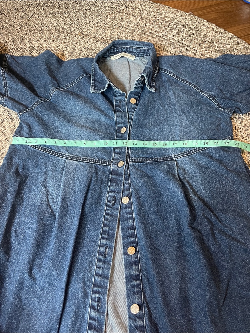 Denim Button-Front Jacket - Picture 7 of 8
